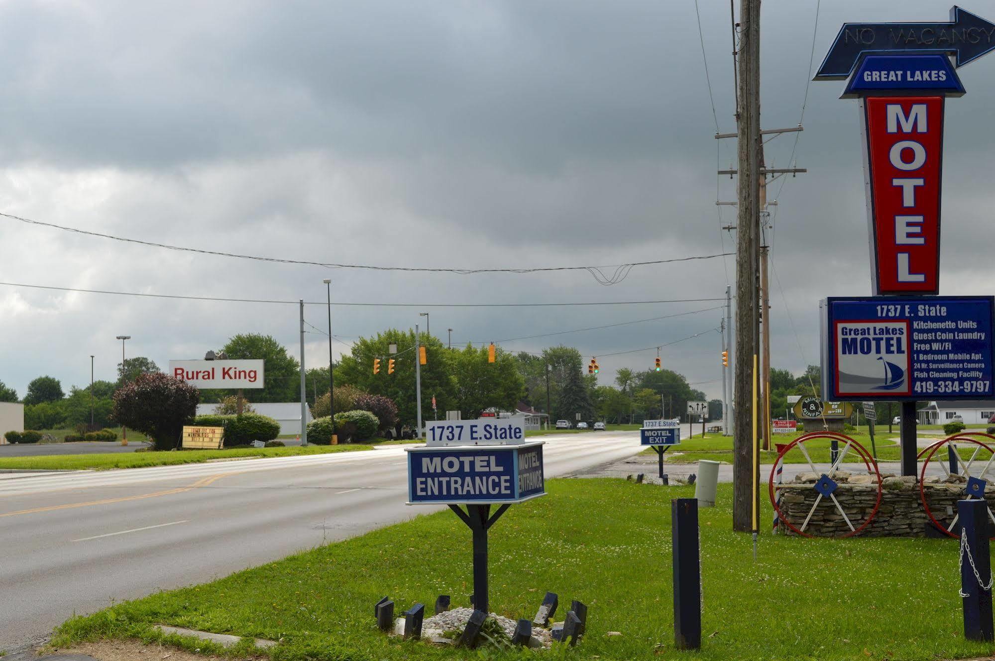 Great Lakes Motel フリーモント エクステリア 写真